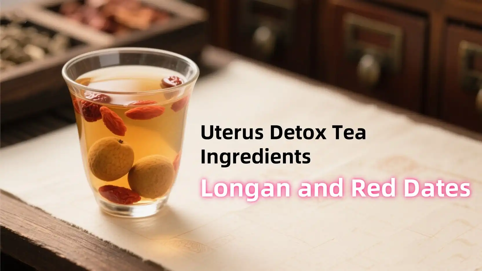 Uterus Detox Tea Ingredients: Longan and Red Dates
